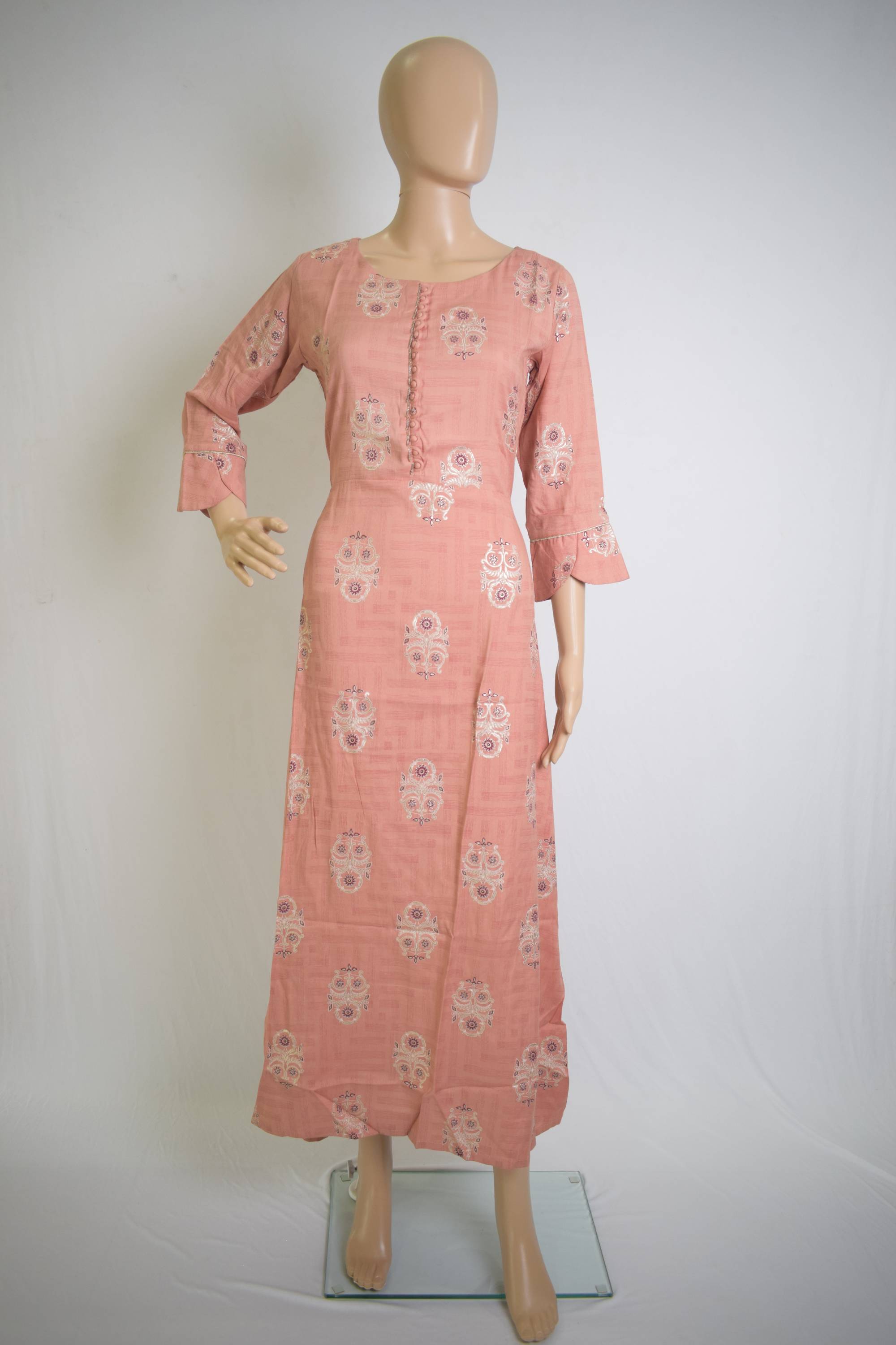 Floral Design Maxi Dress