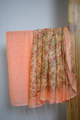 Floral Design Crepe Saree