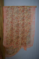 Floral Design Crepe Saree