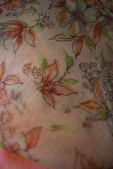 Floral Design Crepe Saree