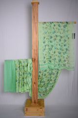 Floral Design Printed Crepe Saree