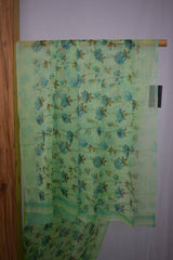 Floral Design Printed Crepe Saree