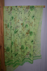 Floral Design Printed Crepe Saree