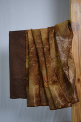 Cotton Silk Gold Work Designer Saree
