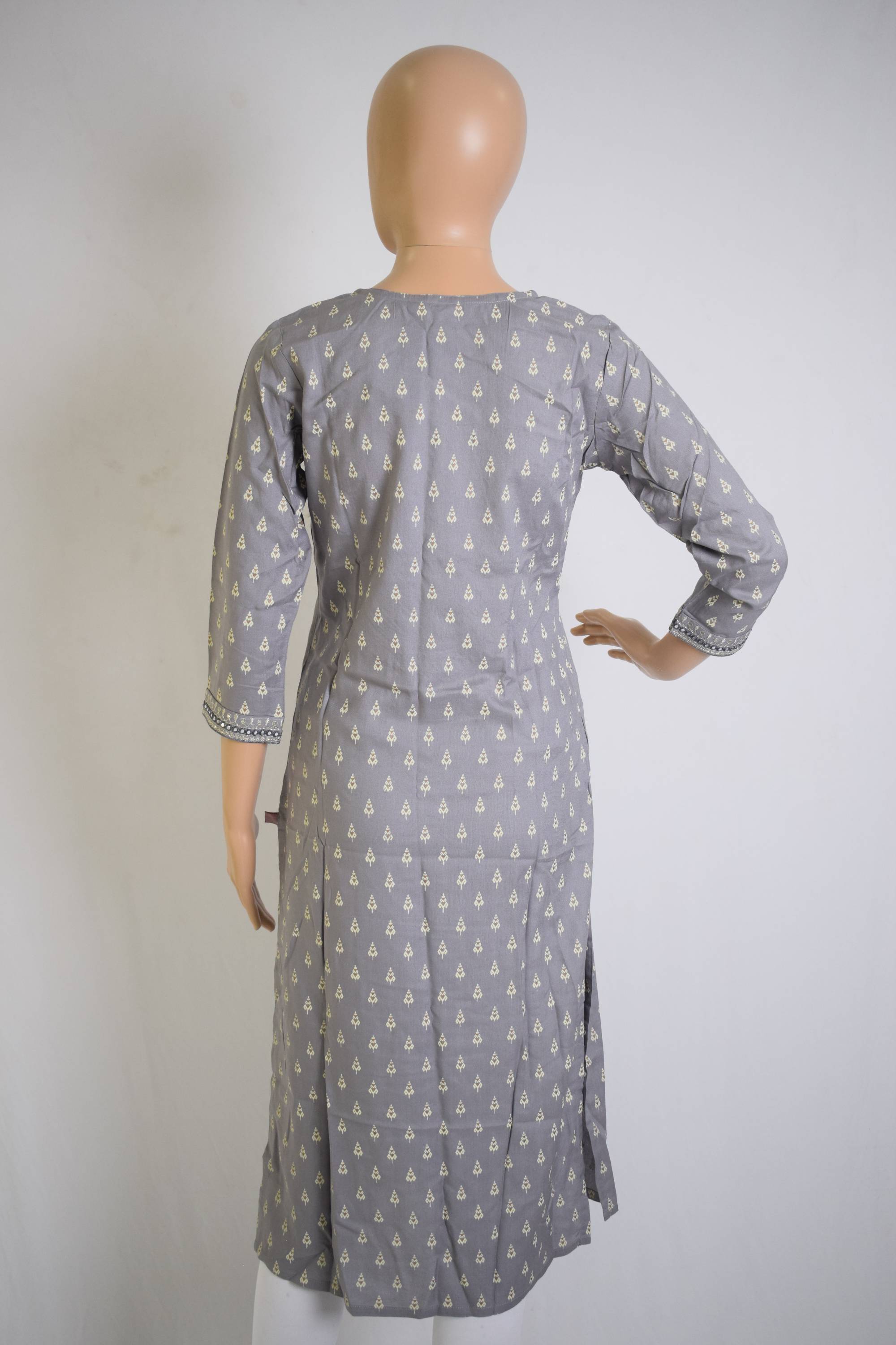 Grey Sequence worked Festive Kurti