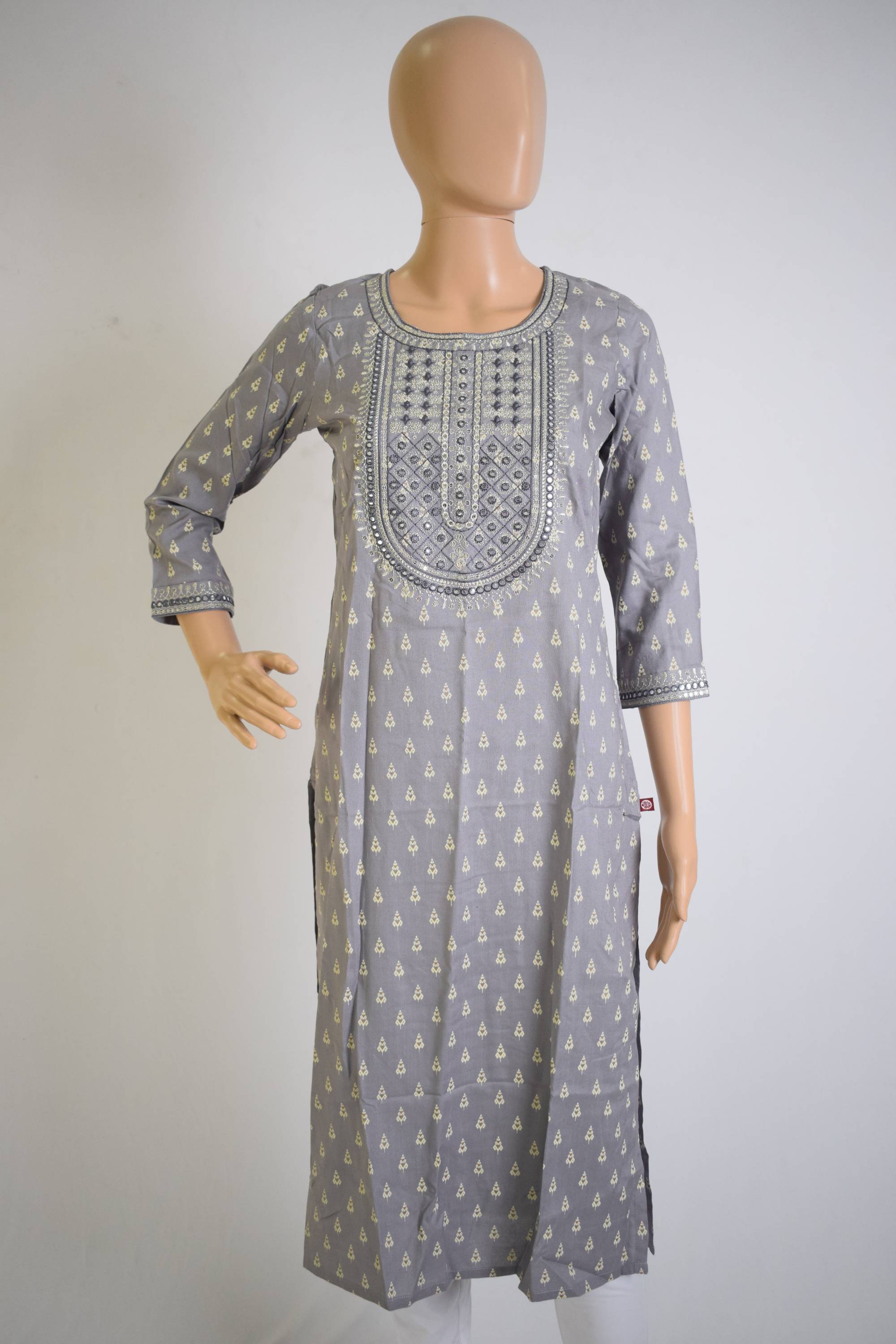 Grey Sequence worked Festive Kurti