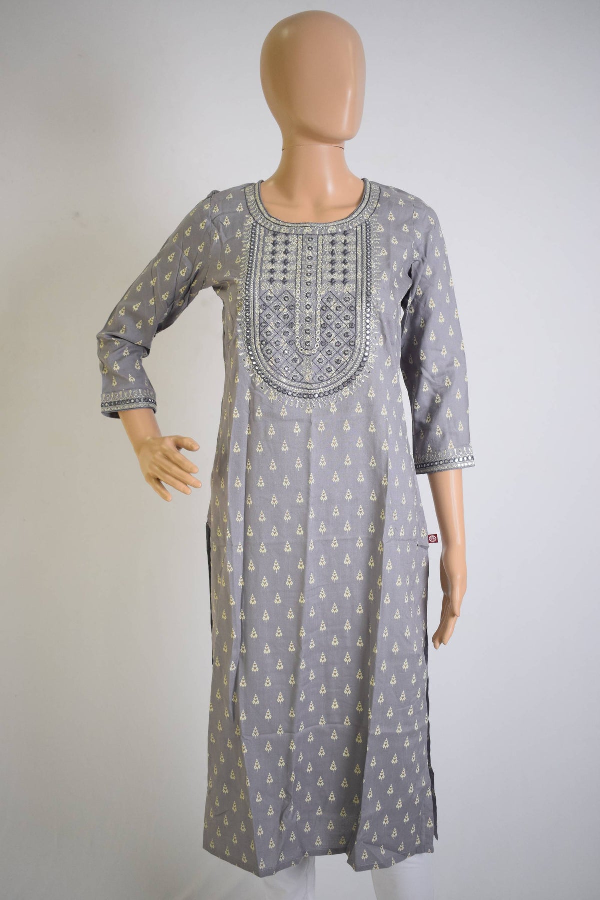 Grey Sequence worked Festive Kurti