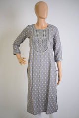 Grey Sequence worked Festive Kurti