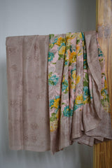 Coral Printed Multicolor Cotton Silk Saree