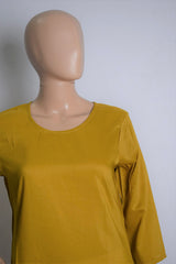 Yellow Ethnic Kurti Top