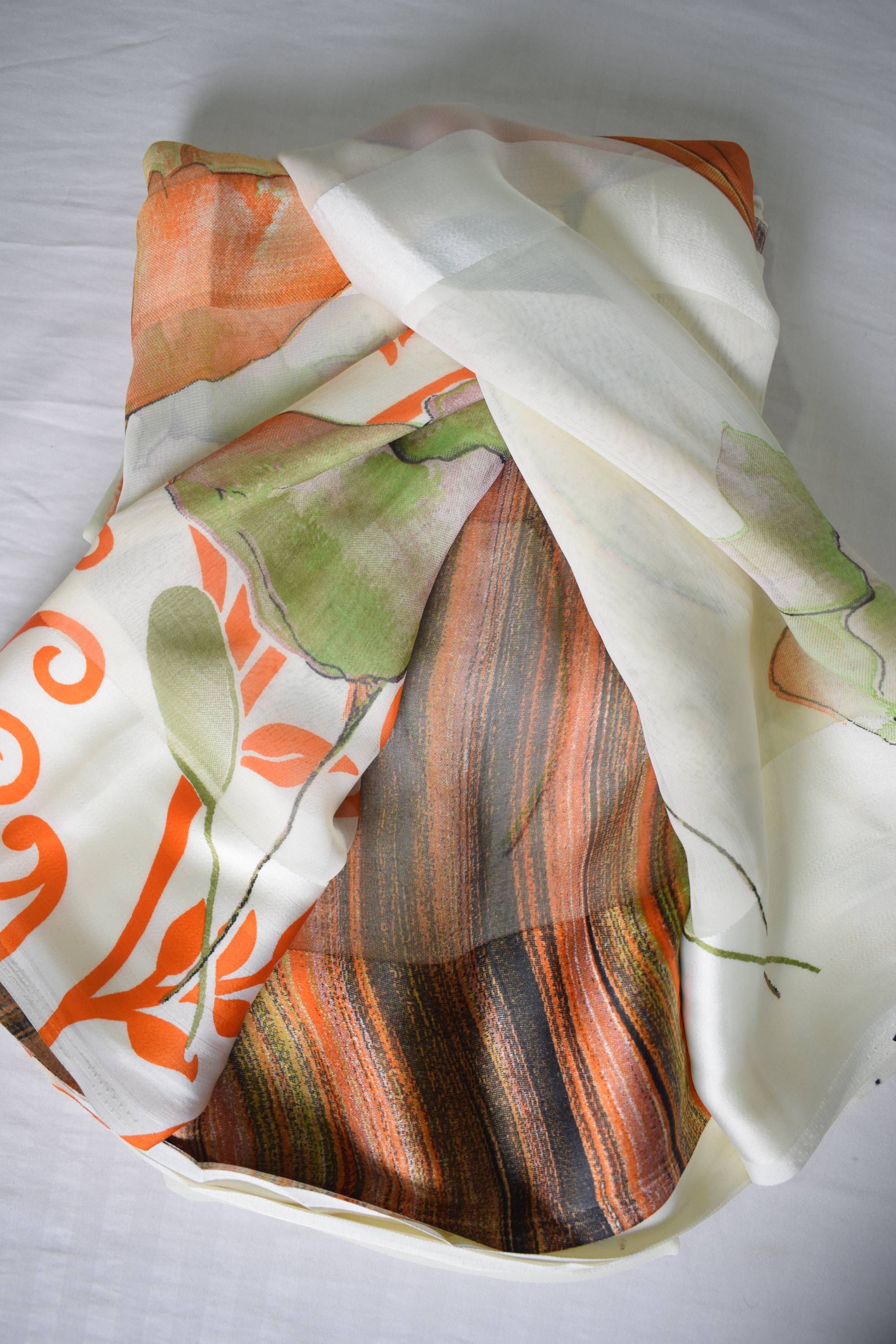 Floral Printed Soft Silk Saree
