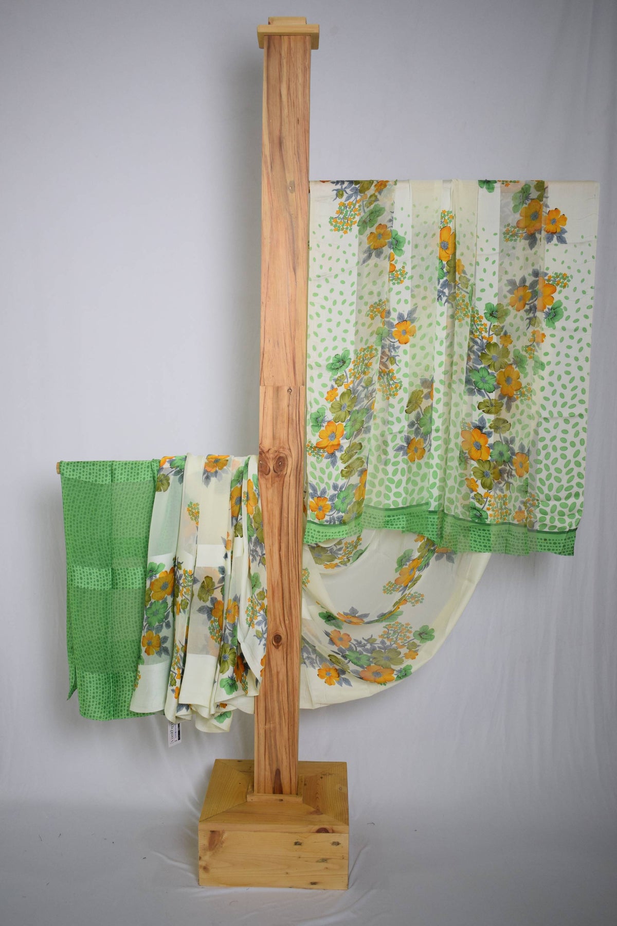 Coral Silk Printed Designer Saree