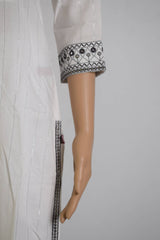 White Sequence worked Ethnic Kurti Top