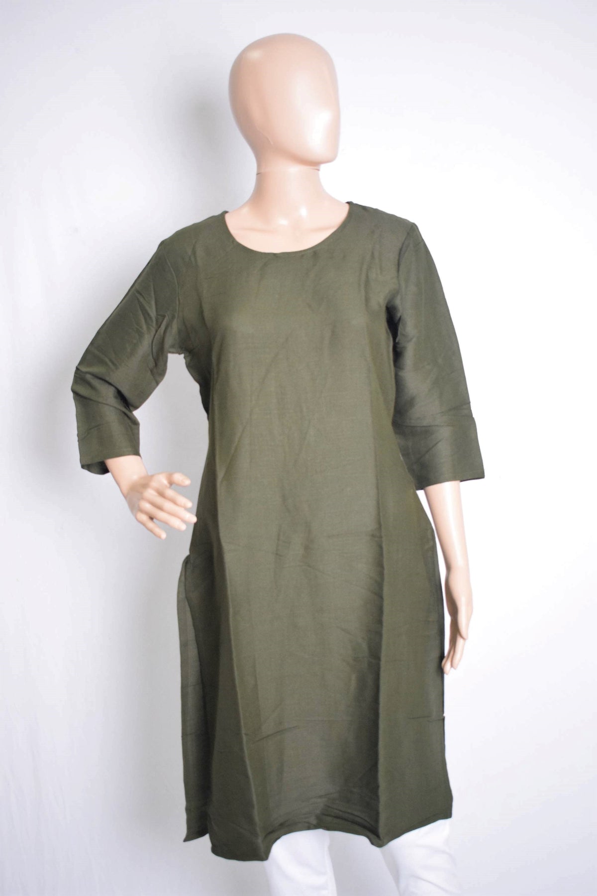 Green Ethnic Kurti Top