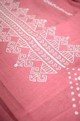 Lavender Printed Design Ethnic Tunic Top
