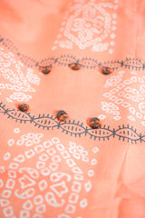 Orange Pure Cotton Printed Design Tunic Top