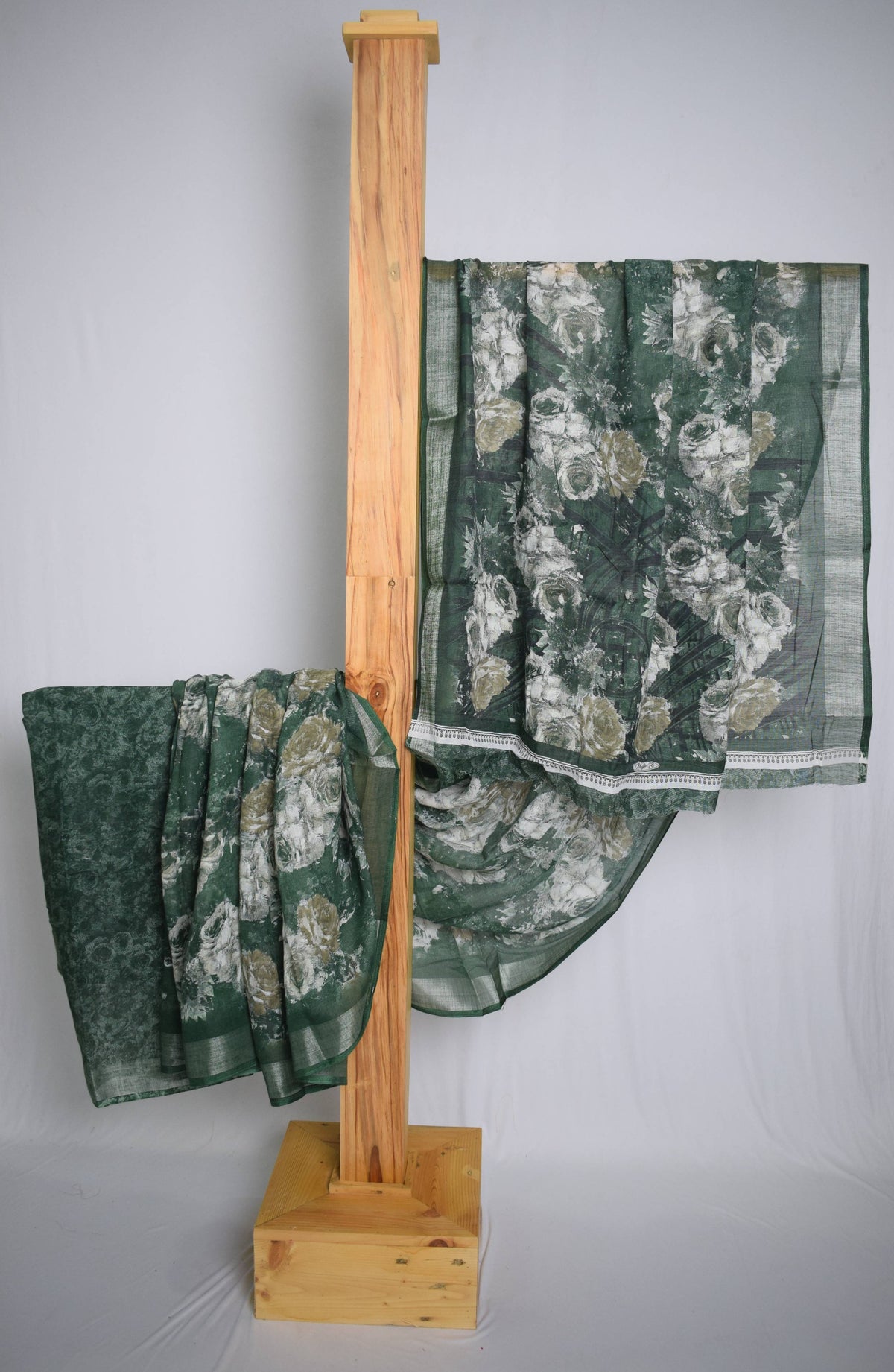 Floral Design Cotton Saree