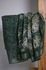 Floral Design Cotton Saree