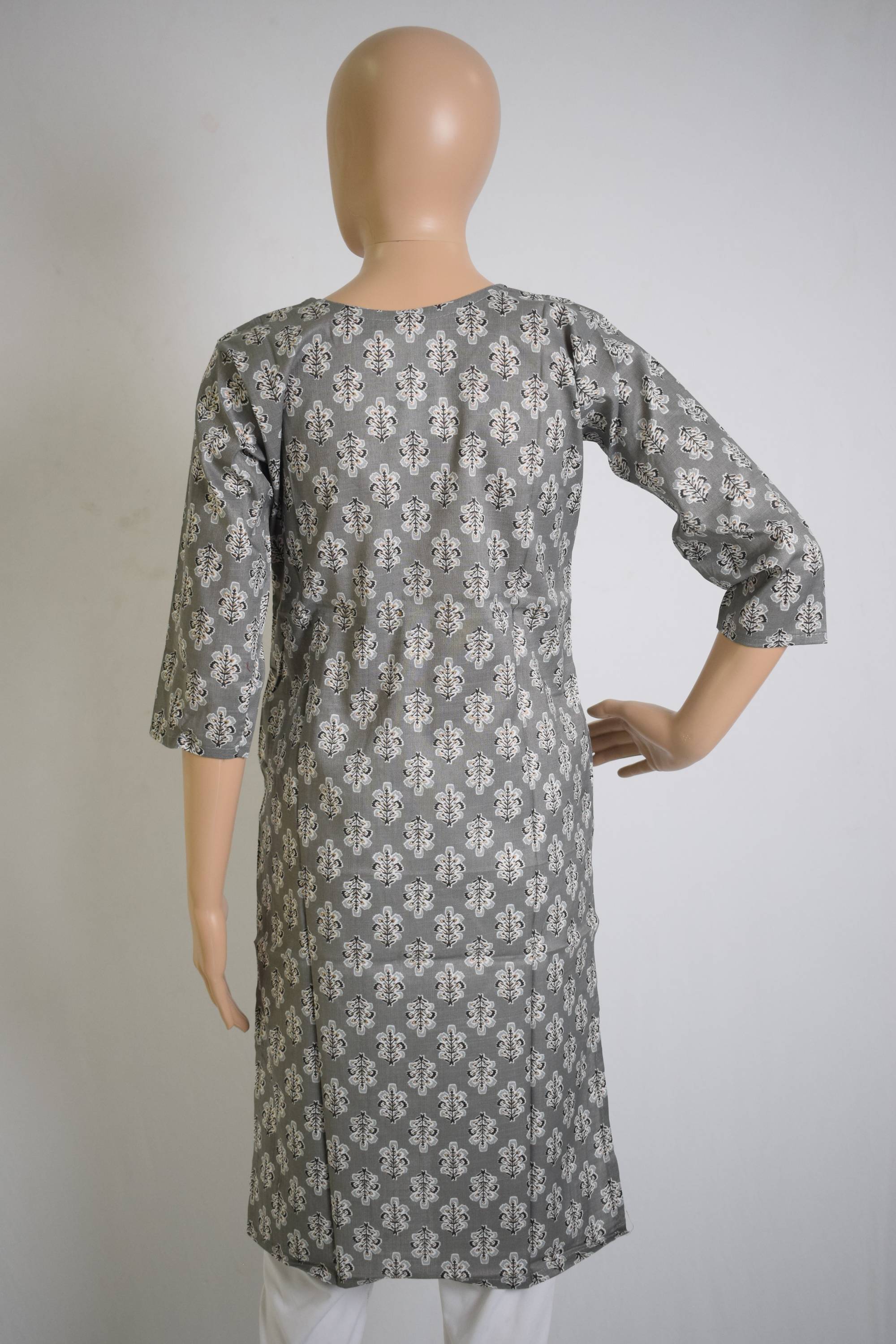 Sequenced Design Ethnic Kurti Top