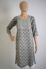 Sequenced Design Ethnic Kurti Top
