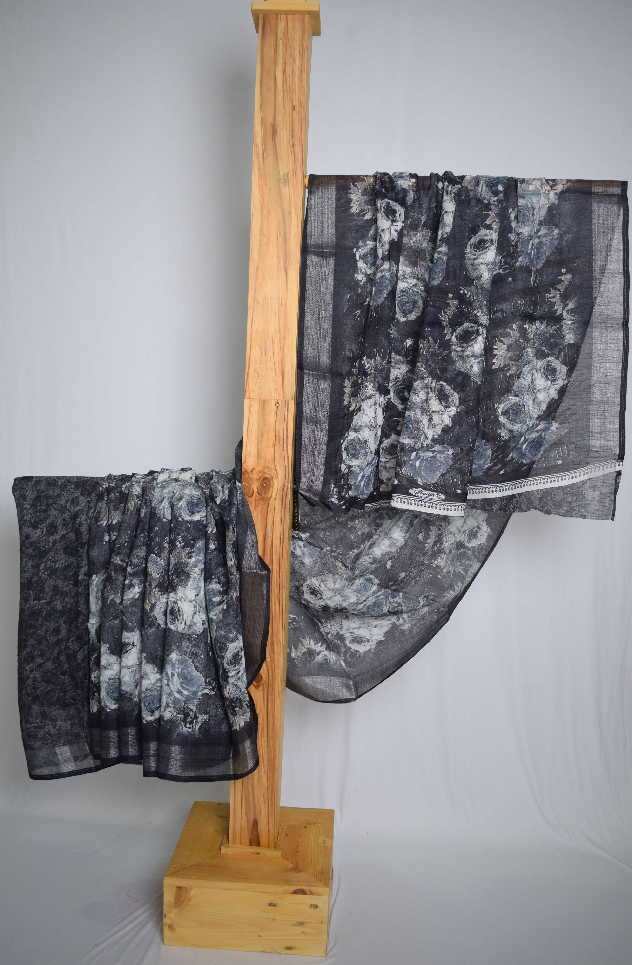 Floral Design Cotton Saree