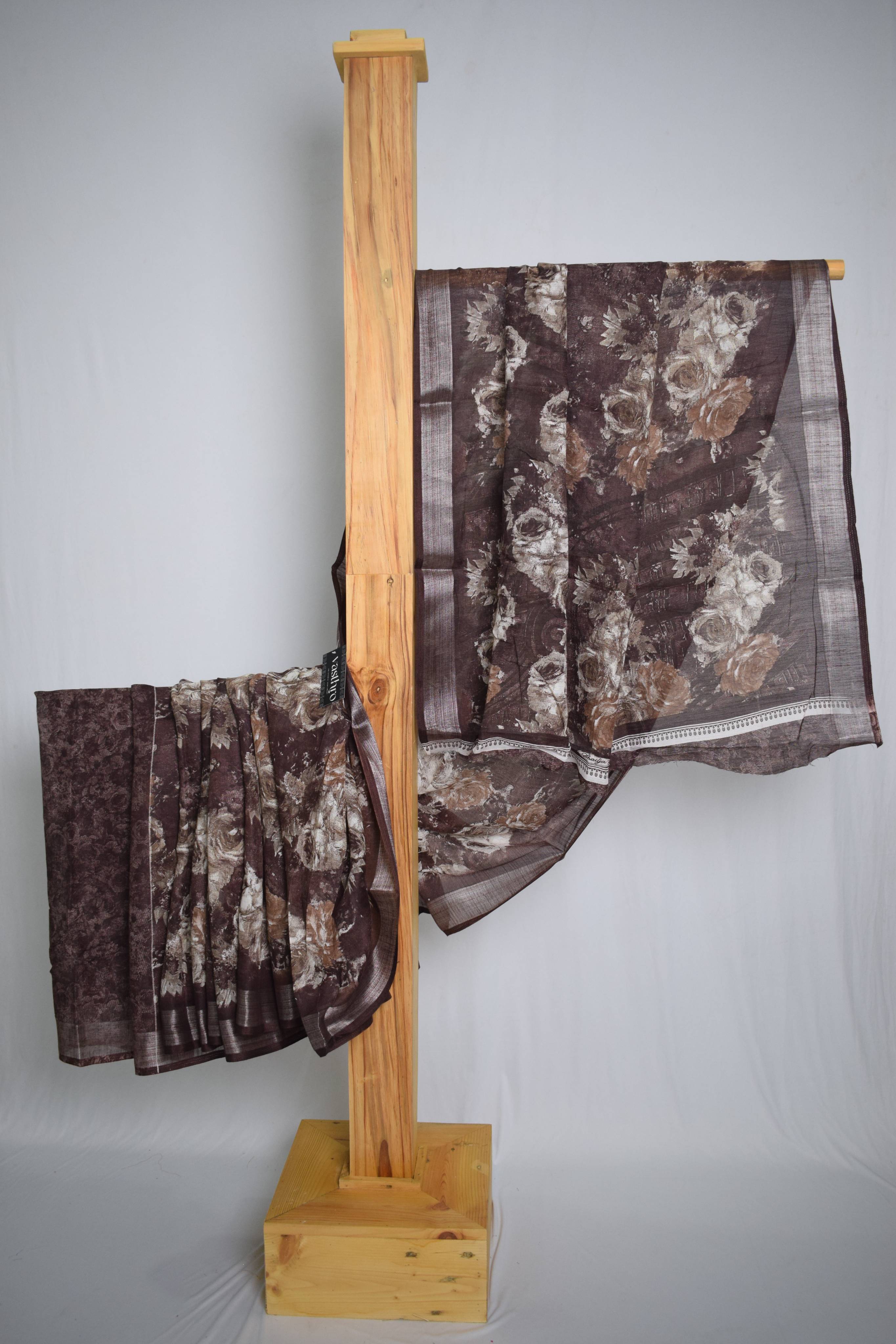 Floral Design Cotton Saree