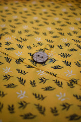 Yellow Printed Designer Kurti Top