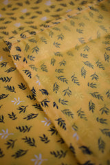 Yellow Printed Designer Kurti Top