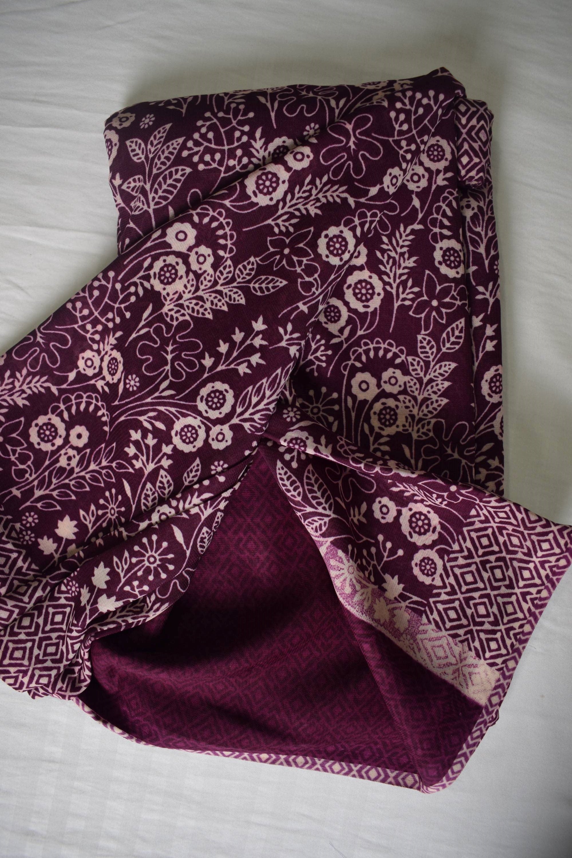 Floral Printed Designer Saree