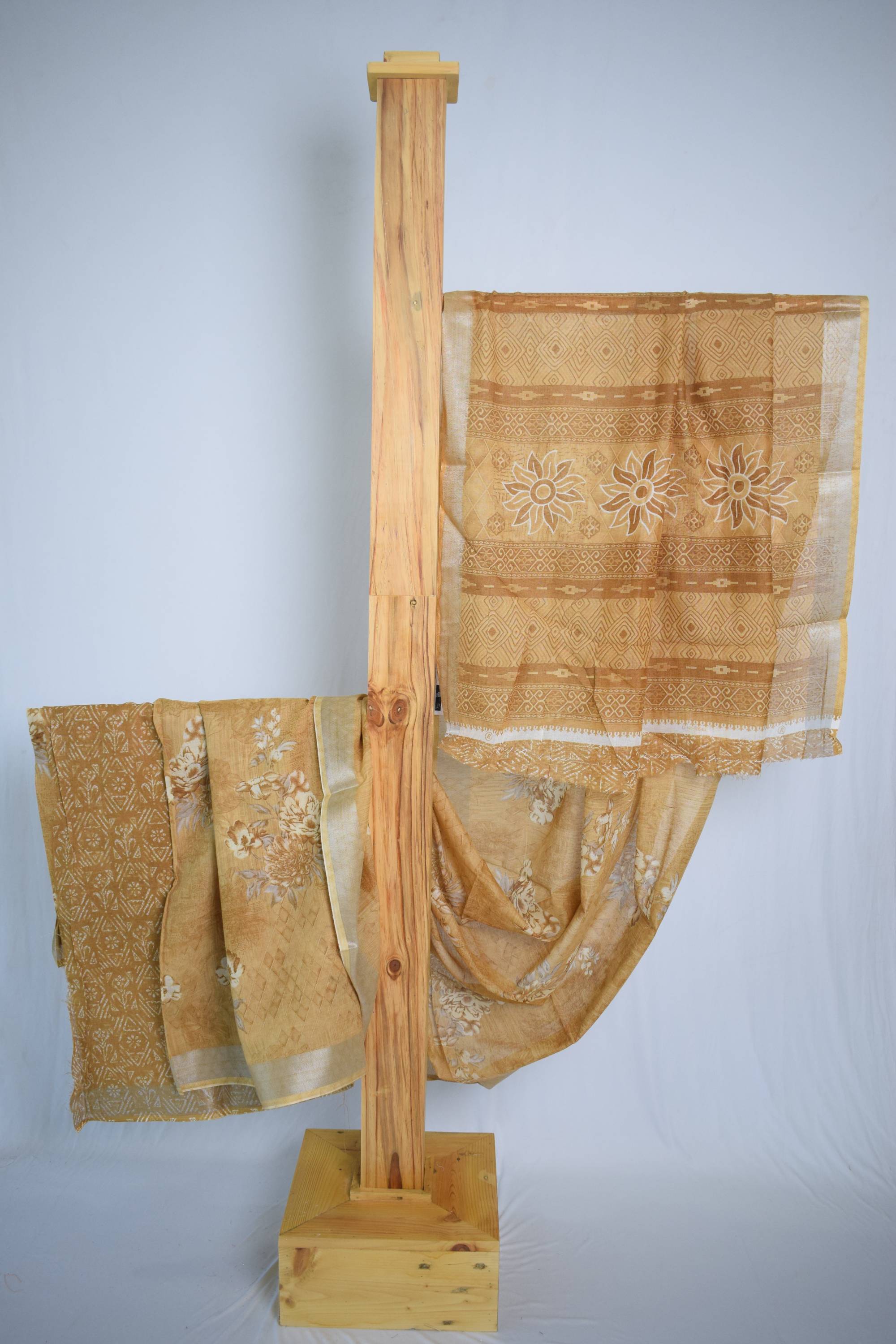 Linen Special Floral Design Saree