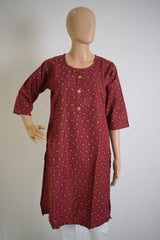 Floral Design Printed Ethnic Kurti