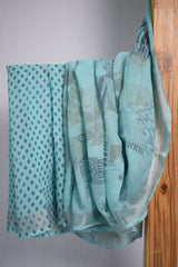 Vibrant Multicolor Linen Printed Saree