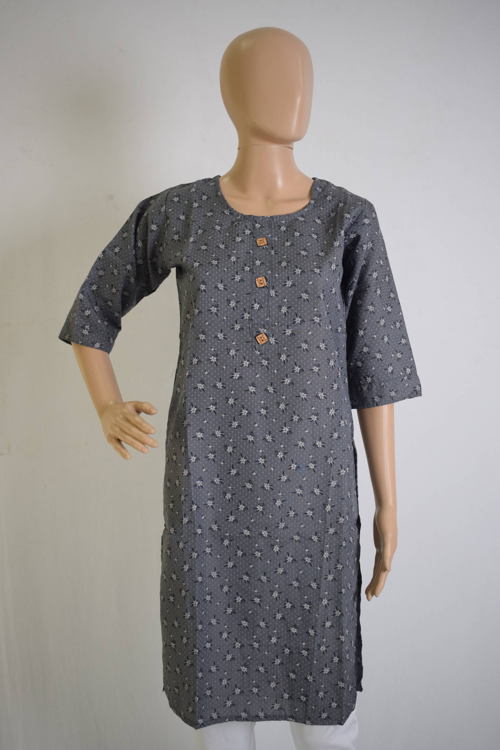 Floral Design Printed Ethnic Kurti