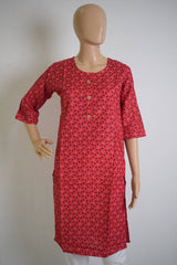 Printed Design Cotton Kurti Top