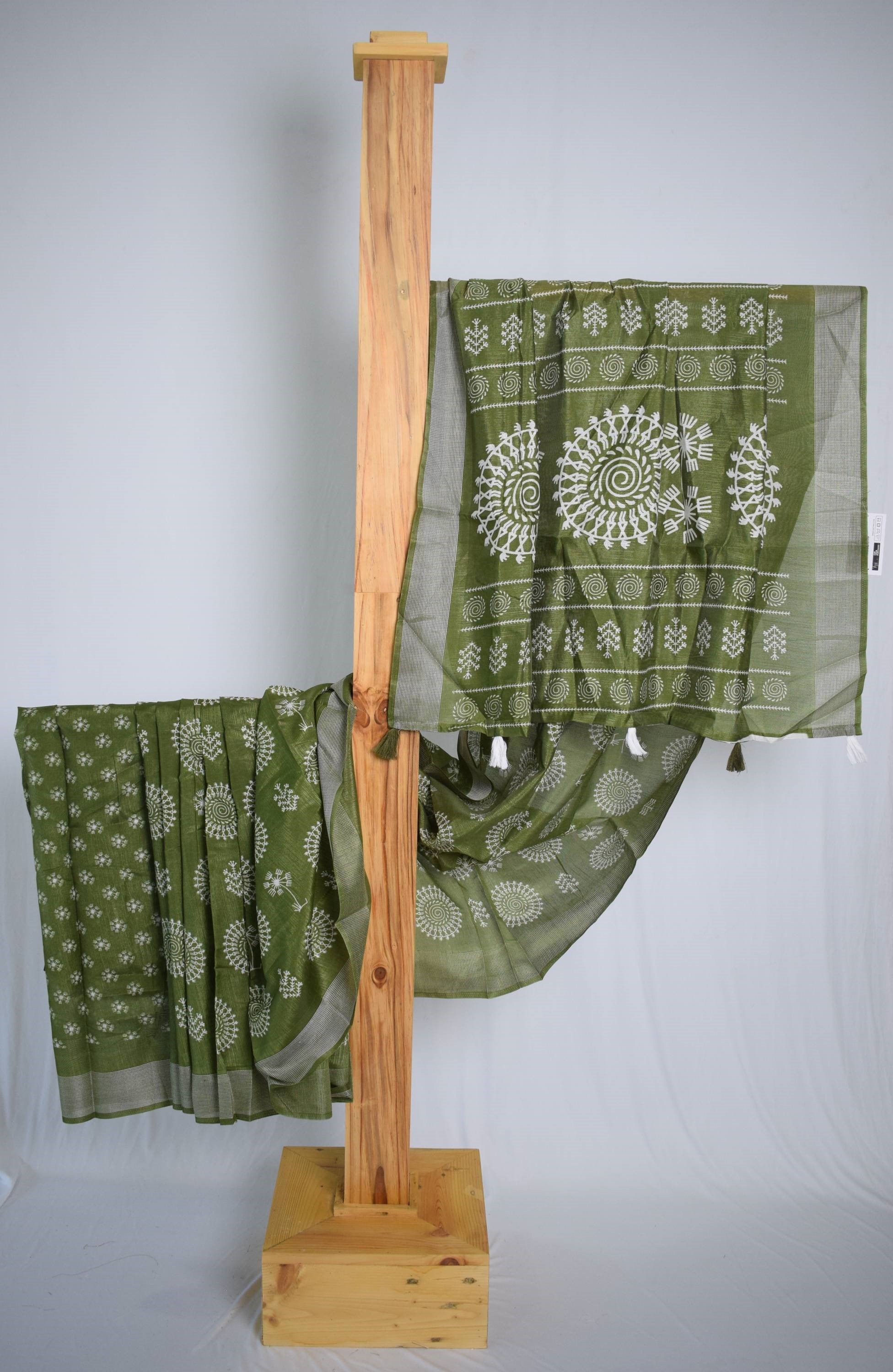 Multicolor Ethnic Design Cotton Saree