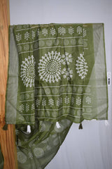 Multicolor Ethnic Design Cotton Saree