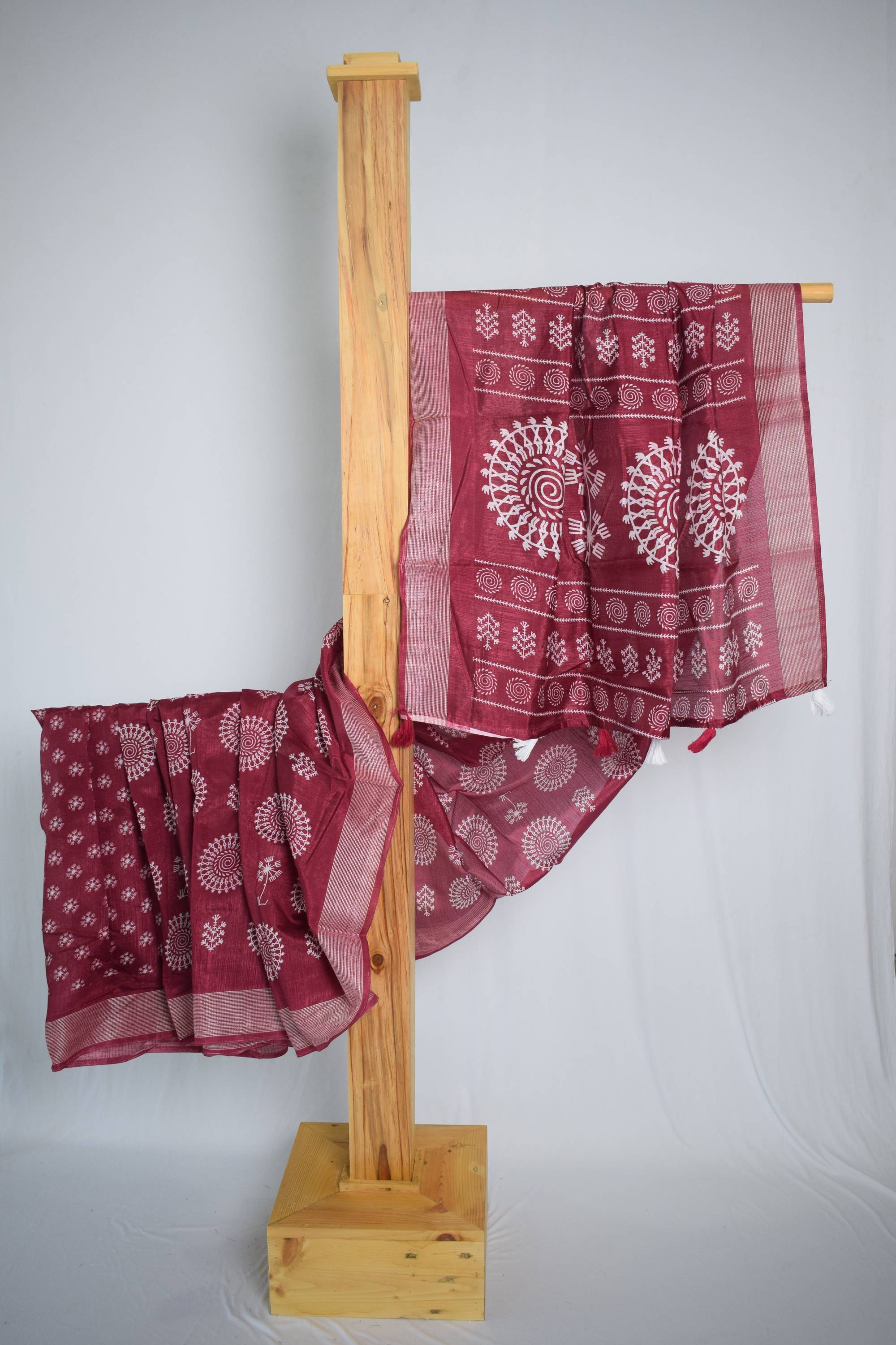 Multicolor Ethnic Design Cotton Saree