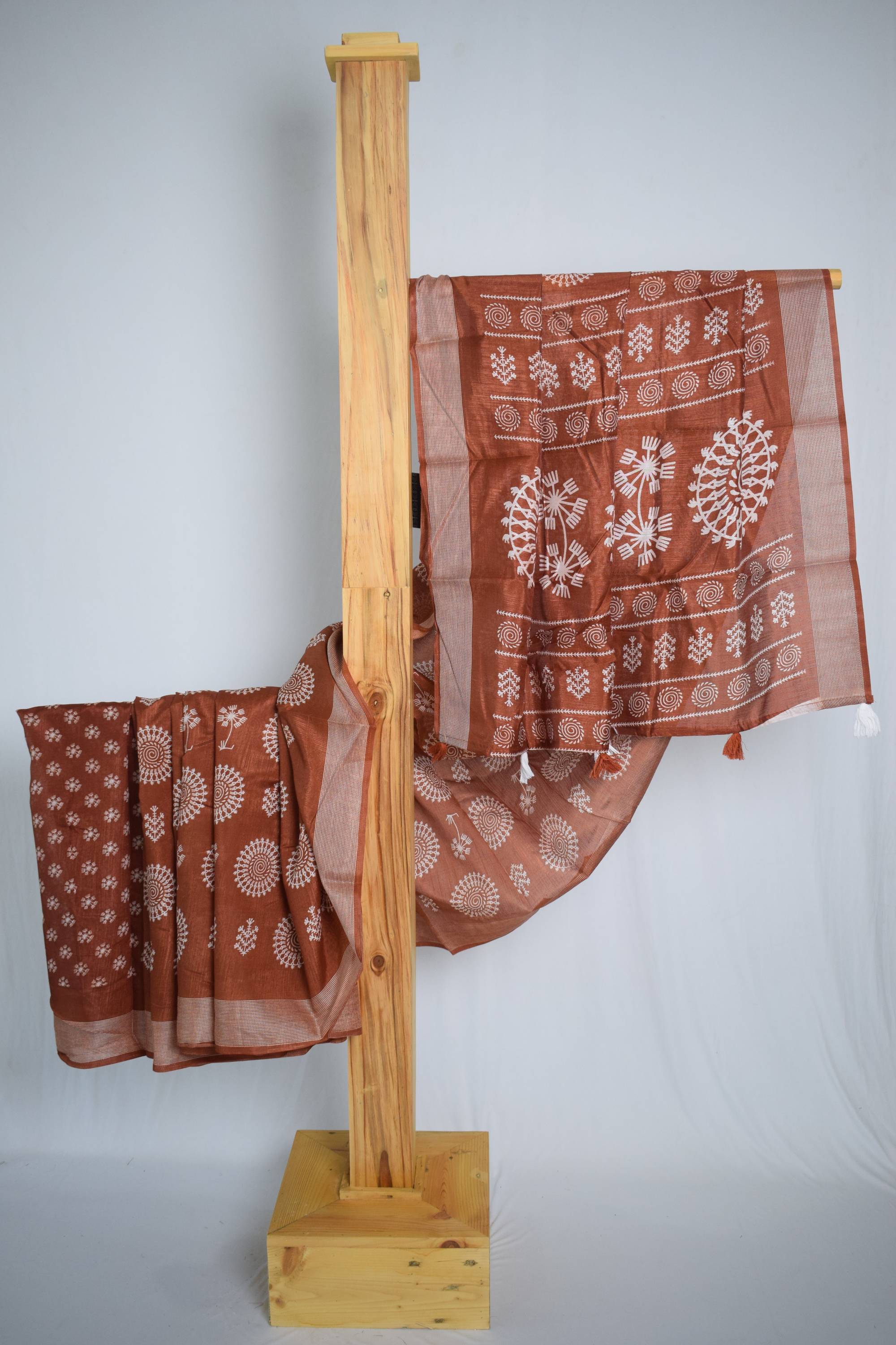 Multicolor Ethnic Design Cotton Saree