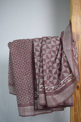 Geometric Design Cotton Saree