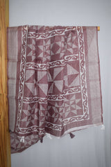 Geometric Design Cotton Saree
