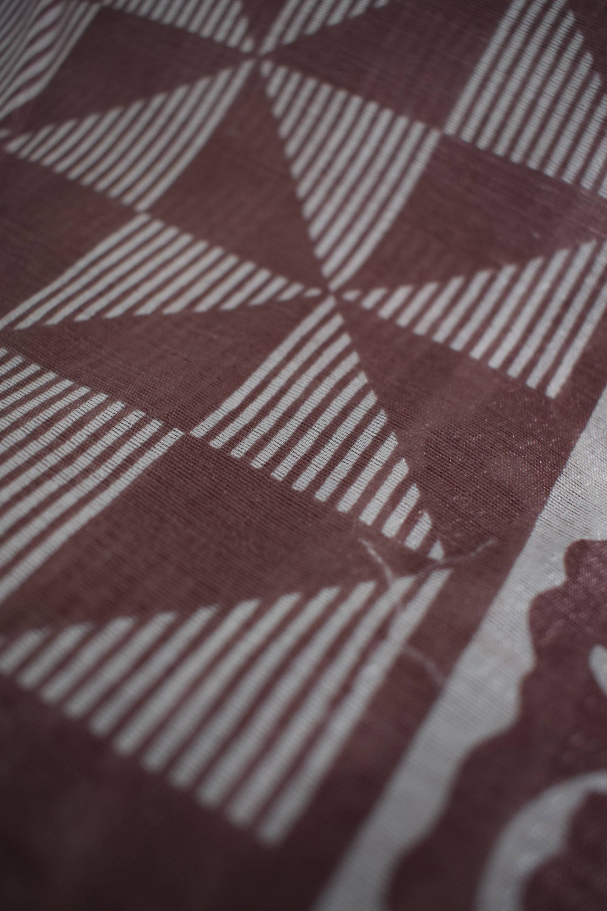 Geometric Design Cotton Saree