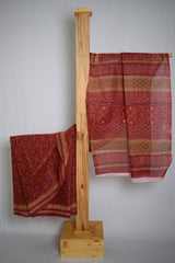 Pure Cotton Premium Red & Yellow Designer Saree