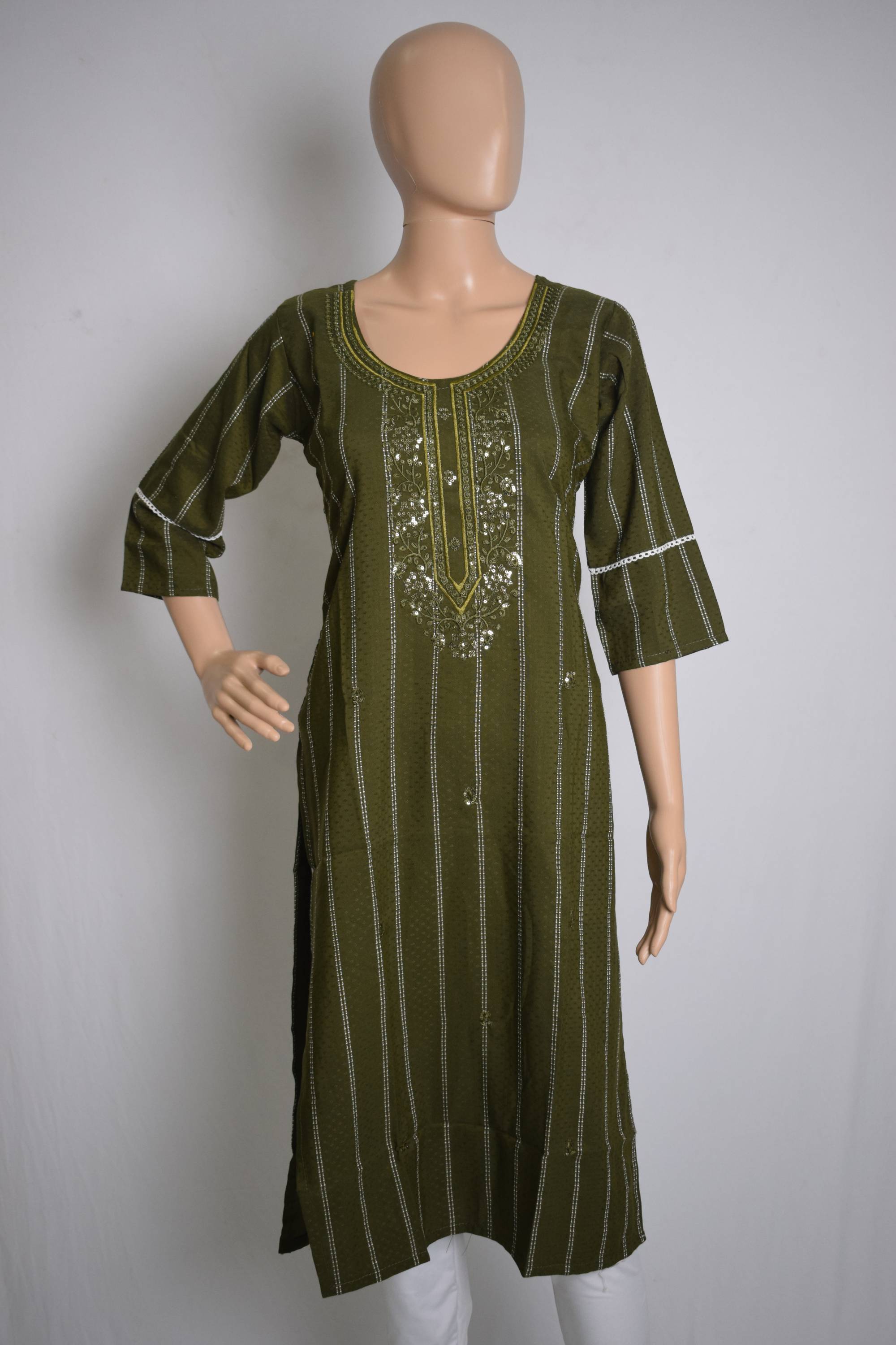 Sequenced Festive Kurti Top
