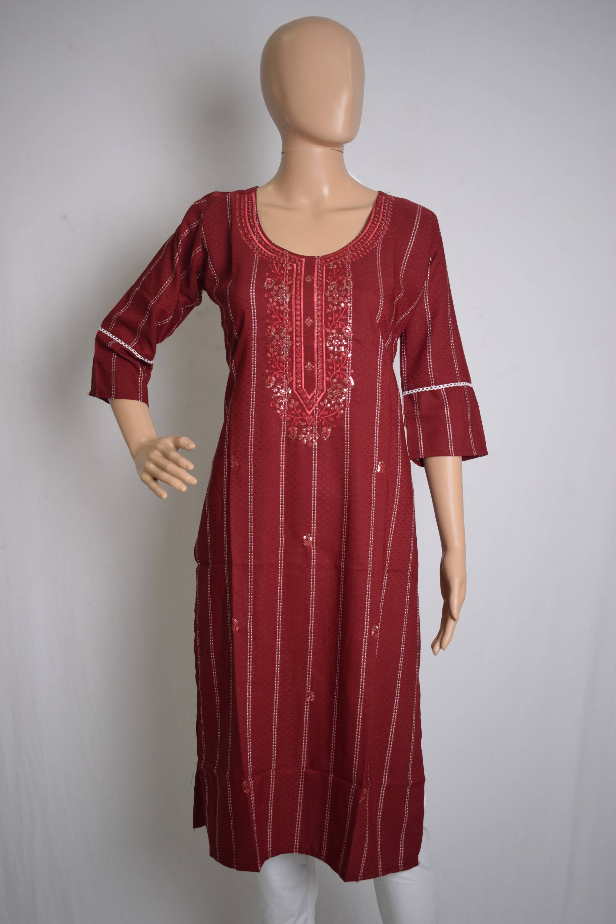 Sequenced Festive Kurti Top