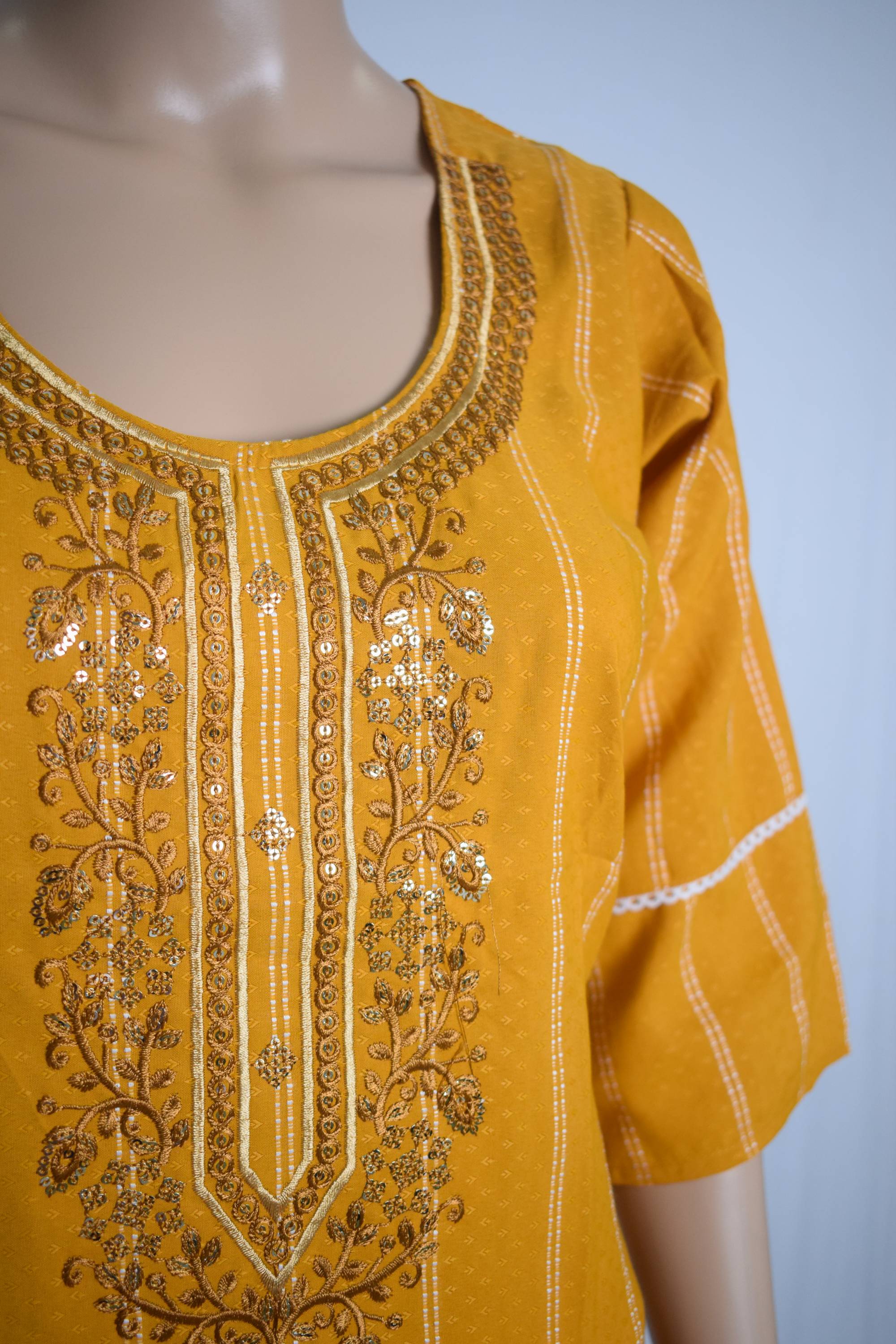 Sequenced Festive Kurti Top