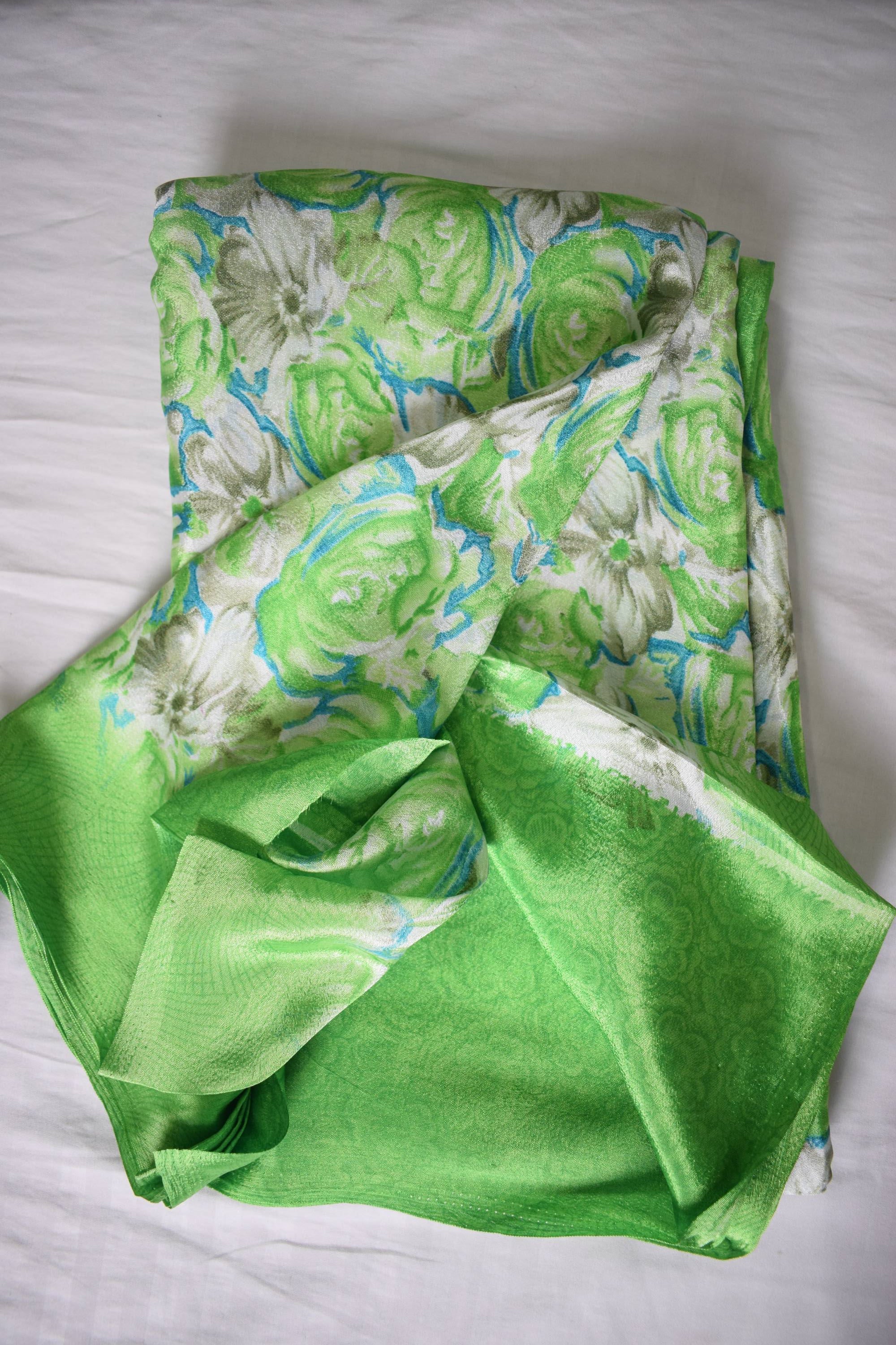 Floral Printed Multicolor Cotton Silk Saree