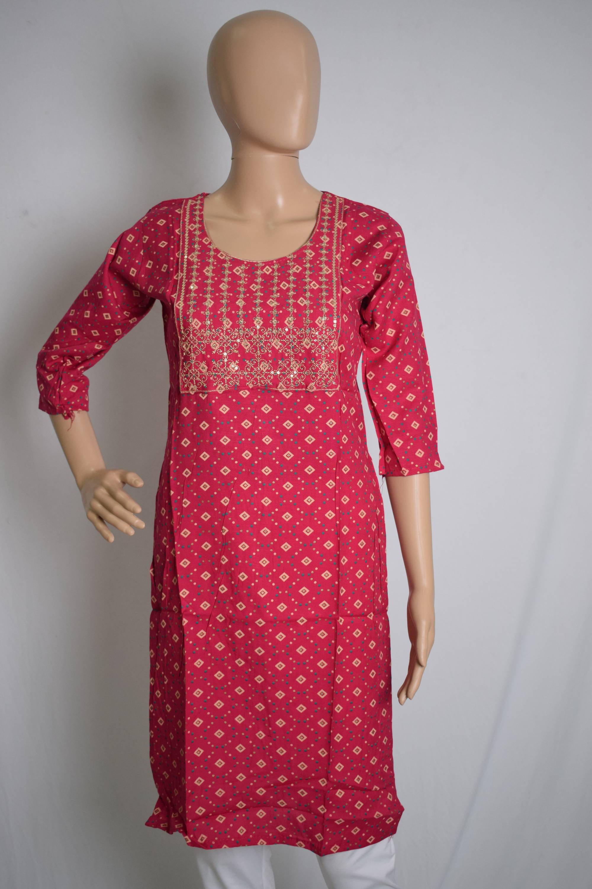 Embroidered Ethnic Kurti Top