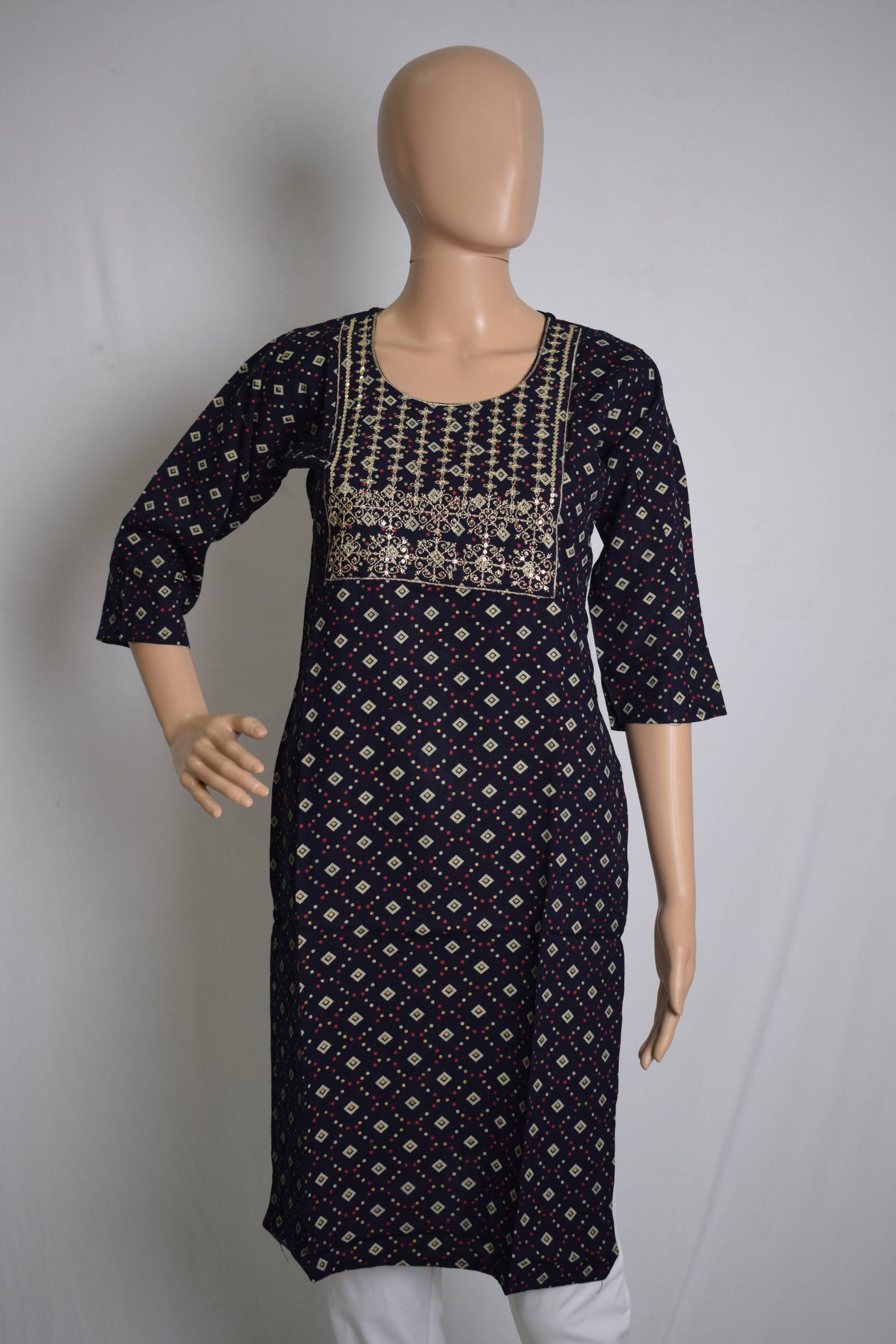 Embroidered Ethnic Kurti Top