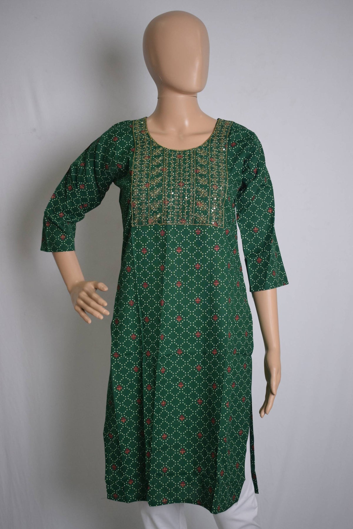 Festive Cotton Kurti Top