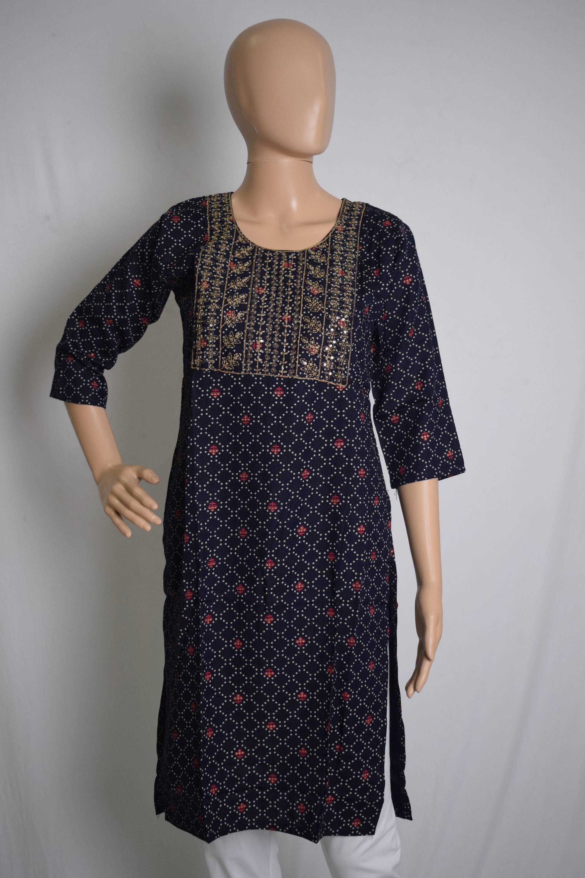 Festive Cotton Kurti Top